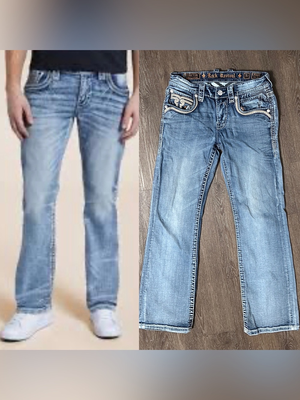 Rock Revival Brayen slim bootcut denim jeans, "Size 32